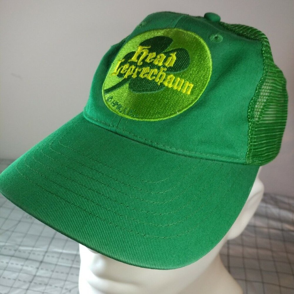 Head Leprechaun St Patricks Day Cap Hat Adjustable Snapback Irish